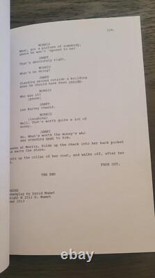 Blackbird an Unproduced Movie screenplay by David Mamet