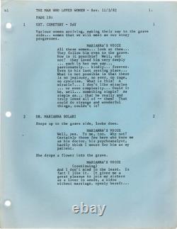 Blake Edwards MAN WHO LOVED WOMEN Original screenplay for the 1983 film #169091