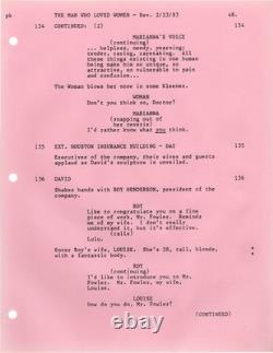 Blake Edwards MAN WHO LOVED WOMEN Original screenplay for the 1983 film #169091