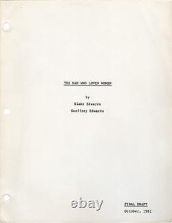 Blake Edwards MAN WHO LOVED WOMEN Original screenplay for the 1983 film #171906