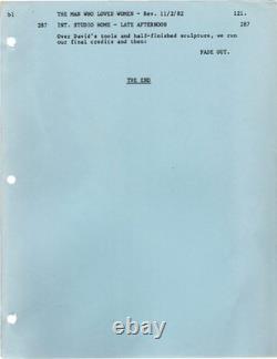 Blake Edwards MAN WHO LOVED WOMEN Original screenplay for the 1983 film #171906