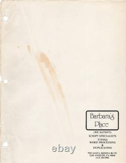 Blake Edwards MAN WHO LOVED WOMEN Original screenplay for the 1983 film #171906
