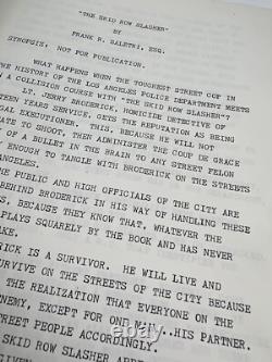 Blaxploitation Horror Film The Skid Row Slasher Screenplay Draft 2 Frank Saletri