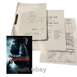 Body Of Lies Original Movie Script Call Sheet DiCaprio Russel Crowe Ridley Scott