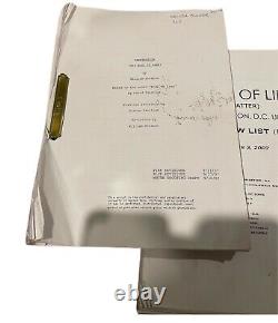 Body Of Lies Original Movie Script Call Sheet DiCaprio Russel Crowe Ridley Scott