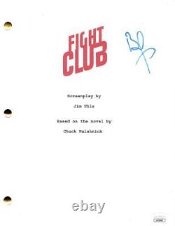 Brad Pitt Signed Autograph Fight Club Full Movie Script Screenplay with Ed Norton