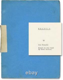 Bram Stoker DRACULA Original screenplay for an unproduced film circa #138139