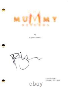 Brendan Fraser Signed Autograph The Mummy Returns Full Movie Script Screenplay