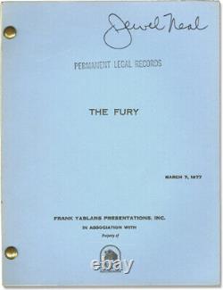 Brian De Palma THE FURY Original screenplay for the 1978 film 1977 #120236