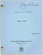 Brian De Palma The Fury Original Screenplay For The 1978 Film 1977 #120236