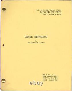 Brian Garfield DEATH SENTENCE Original screenplay for the 2007 film 2006 #156849