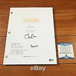 Brie Larson & Jacob Tremblay Signed Room Full Page Movie Script Beckett Bas Coa