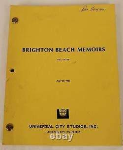 Brighton Beach Memoirs 1985 Original Movie Script Gene Saks Comedy