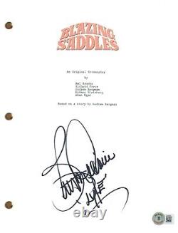 Burton Gilliam Signed Autograph Blazing Saddles Movie Script Screenplay BAS COA