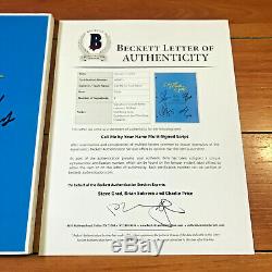 CALL ME BY YOUR NAME SIGNED MOVIE SCRIPT BY 4 CAST with BECKETT TIMOTHEE CHALAMET