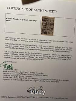CAPTAIN AMERICA movie prop production Original COA Props VTG Comic Book Art X1