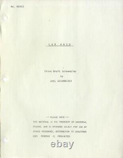 CAR WASH (1976) Third draft film script by Joel Schumacher