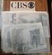 Cbs Television Studio Original Pencil Set Art Film Designs Lot Of 18 1960-70's