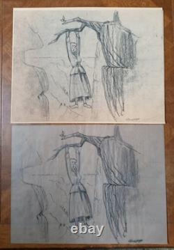 CBS Television Studio Original Pencil Set Art Film Designs Lot of 18 1960-70's