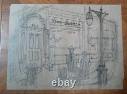 CBS Television Studio Original Pencil Set Art Film Designs Lot of 18 1960-70's