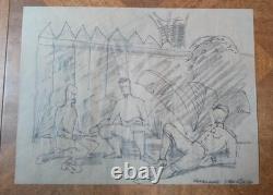 CBS Television Studio Original Pencil Set Art Film Designs Lot of 18 1960-70's