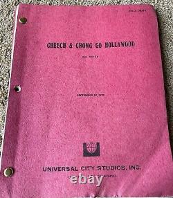 CHEECH & CHONG GO HOLLYWOOD Movie Screenplay Script THOMAS CHONG
