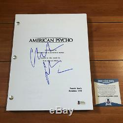 CHRISTIAN BALE SIGNED AMERICAN PHYSCO FULL MOVIE SCRIPT with BECKETT BAS COA