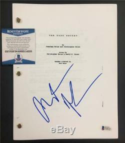CHRISTIAN BALE autograph signed THE DARK KNIGHT Movie Script Beckett BAS COA