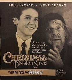 CHRISTMAS ON DIVISION STREET / Barry Morrow 1991 TV Movie Script, homeless man