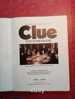 CLUE THE STORYBOOK, Hard-cover book based on the movie, Paramount, Little Simon