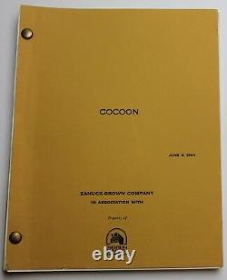 COCOON / Tom Benedek 1984 Movie Script Screenplay, Ron Howard Alien Sci Fi Film