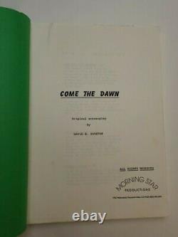 COME THE DAWN / David E. Durston 1980's Unproduced Movie Script Screenplay