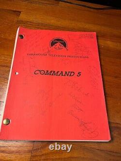 COMMAND 5 ORIGINAL 1983 TV MOVIE SCRIPT Signed by cast Wings Hauser
