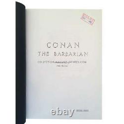 CONAN THE BARBARIAN Original Movie Script 9x12 in. 1982 Arnold Schwarzeneg