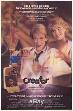 CREATOR / Jeremy Leven Movie Script Screenplay, eccentric scientist 1980s Sci Fi