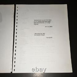 CREATURE Unmade Monster Movie Script Deluxe Sales Package Photos + COA
