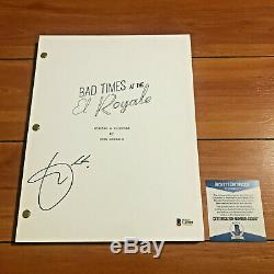 CYNTHIA ERIVO SIGNED BAD TIMES AT THE EL ROYALE FULL PAGE MOVIE SCRIPT withCOA