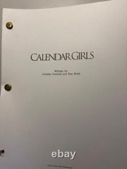 Calendar Girls screenplay for 2003 film starring Helen Mirren
