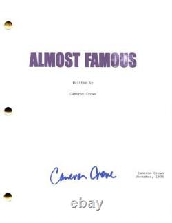 Cameron Crowe Signed Autograph Almost Famous Full Movie Script Screenplay