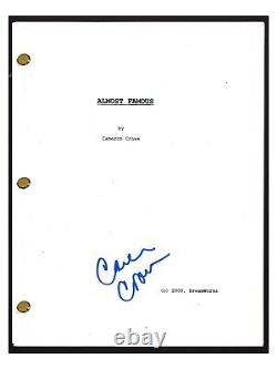 Cameron Crowe Signed Autographed ALMOST FAMOUS Full Movie Script COA