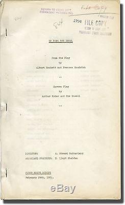Carole Lombard UP POPS THE DEVIL Original screenplay for the 1931 film #144520
