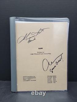 Cary Elwes (dr. Gordon) And Shawnee Smith (amanda) Autographed Saw Script