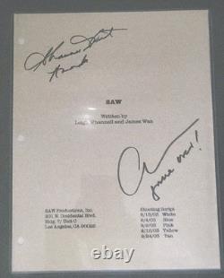 Cary Elwes (dr. Gordon) And Shawnee Smith (amanda) Autographed Saw Script