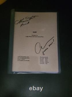 Cary Elwes (dr. Gordon) And Shawnee Smith (amanda) Autographed Saw Script