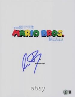 Charlie Day Signed Autograph The Super Mario Bros Movie Full Script Beckett Bas