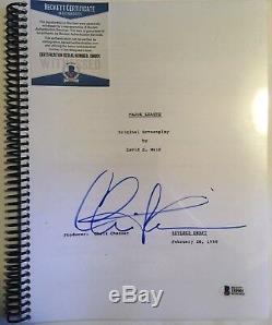 Charlie Sheen Autographed Major League Movie Script Beckett COA