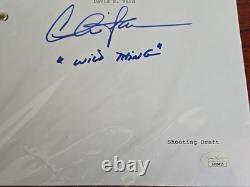 Charlie Sheen Signed Major League Movie Script Wild Thing Imscribed JSA COA