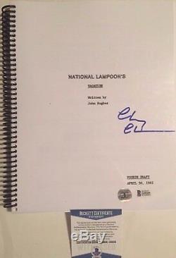 Chevy Chase Autographed National Lampoon's Vacation Movie Script Beckett COA
