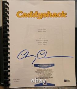 Chevy Chase Caddyshack Authentic Signed Movie Script Autographed BAS Witnessed