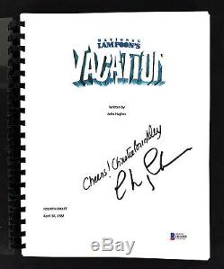 Chevy Chase & Christie Brinkley Signed Vacation Movie Script BAS #H14330